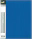 Groovy Clipboard Flexible with 20 plastic sleeves Slides for Paper A4 Blue 1pcs