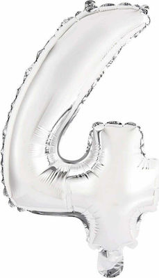 Balloon Foil Jumbo Number Silver 85cm