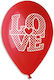 Balloon Latex Valentine's Day Red 30cm