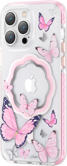 Kingxbar Butterfly Back Cover Σιλικόνης 0.3mm Ροζ (iPhone 14)