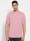 Funky Buddha Men's Short Sleeve T-shirt Vintage Pink