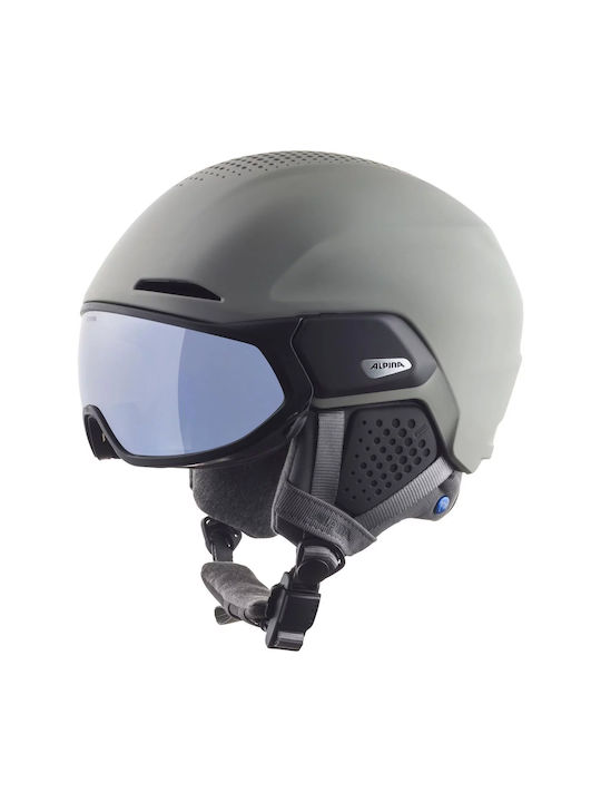 Alpina Alto Ski & Snowboard Helm in Gray Farbe