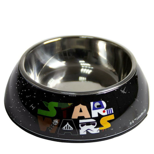 Star Wars Bol Metalic Pentru Mâncare & Apă Pentru Câine & Pisică 2 x 410ml 17.5cm