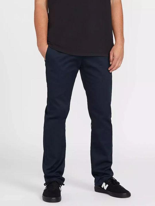 Frickin Modern Παντελόνι Chino Ελαστικό σε Κανονική Εφαρμογή Navy Μπλε