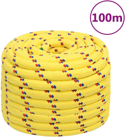 vidaXL Rope Knitted 20mm Yellow
