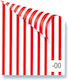 Rainbow Karton Gestreift Beidseitig 10 Blätter 50x70cm. Rot