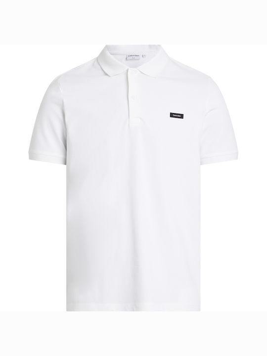 Calvin Klein Herren Kurzarmshirt Polo Weiß