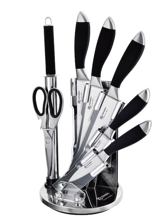 Edenberg Knife Set With Stand of Stainless Steel EB-800 8pcs