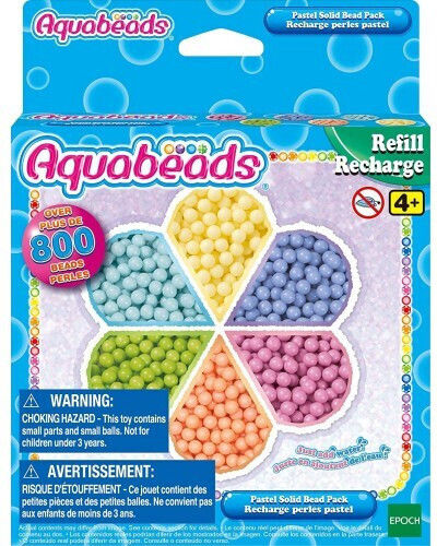 Epoch Toys Детски Занаяти Aquabeads Pastel Solid Bead Pack за Деца 4+ години+ Години