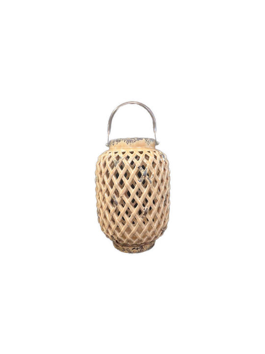 Zen Collection Φαναράκι Κεραμικό Επιτραπέζιο Πορτοκαλί 20x20x38εκ.