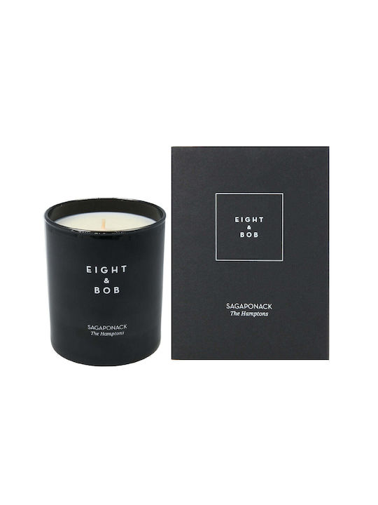 Eight & Bob Scented Candle Sagaponak Jar Black 190gr 1pcs