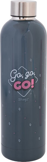 Mr. Wonderful Go, Go, Go! Bottle Thermos Plastic 750ml Multicolour