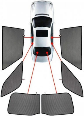 CarShades für Auto Q3 Schwarz gefärbt Fünftürer (5D) 6Stück