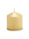 Decorative Candle Cream 7x7cm 4pcs