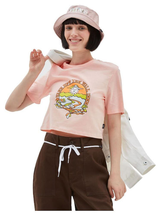 Vans Resort Γυναικείο Αθλητικό Crop Top Κοντομά...