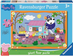 Puzzle pentru Copii Peppa Pig - Fun at the Club House pentru 3++ Ani 24buc Ravensburger