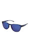 Under Armour UA Skylar Unisex Sunglasses with Blue Plastic Frame and Blue Mirror Lens UA Skylar OXZ/XT