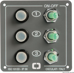 Osculati mit Paneelen mit 3 Schaltern