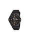 Casio Watch Chronograph Battery with Black Rubber Strap