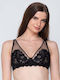 Luna Negru Bralette pentru femei
