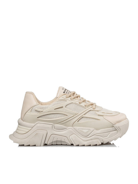 Name Loading Γυναικεία Chunky Sneakers Μπεζ