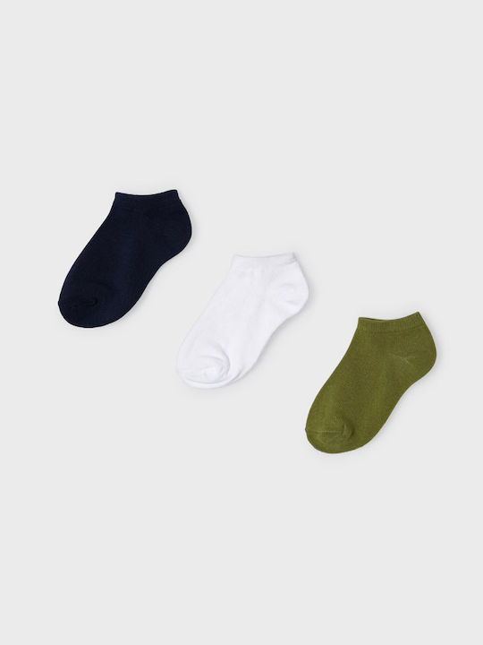 Mayoral Boys 3 Pack Ankle Socks Multicolour