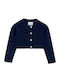 Kids Bolero Knitted Navy Blue