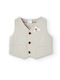 Boboli Boys Vest with Buttons Beige