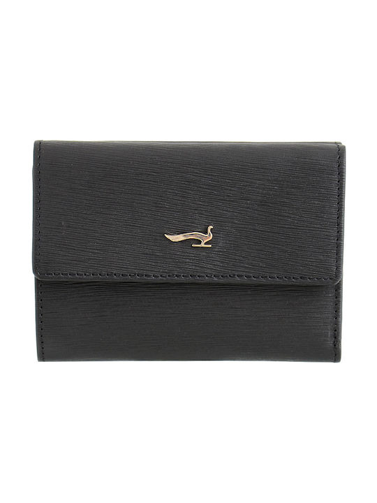 Marta Ponti Small Leather Women's Wallet Black