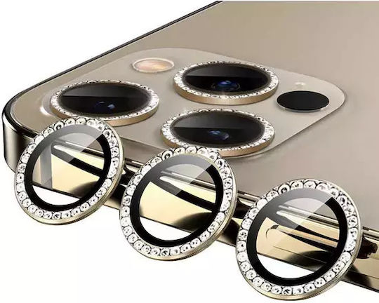 Diamond Προστασία Κάμερας Tempered Glass Gold για το iPhone 12 Pro