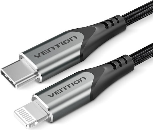 Vention Редовна USB-C към Lightning кабел Сив 1.5м (TACHG)