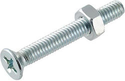 ArteLibre Machine Screw Phillips Galvanized DIN 963 with Diameter M5 and Length 40mm