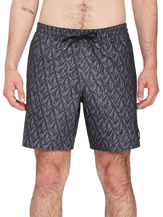 Volcom Trunk 17 Men's Swimwear Shorts Black wit...