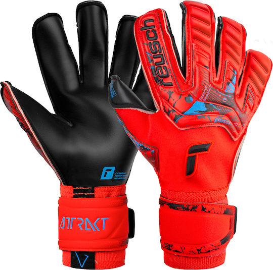 Reusch Attrakt Gold X Evolution Cut Adults Goalkeeper Gloves Red