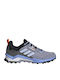 adidas Terrex Ax4 GTX Men's Waterproof Hiking Shoes With Gore-Tex Membrane Silver Violet Blue Dawn Core Black