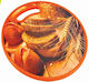 Sidirela Round Plastic Chopping Board Brown 30x30cm