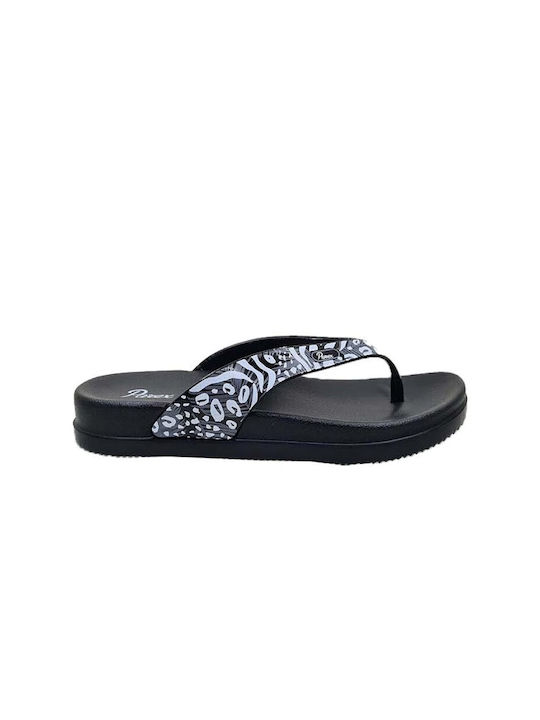 Parex Women's Flip Flops Black