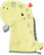 Fehn Baby Bath Glove Dino Yellow