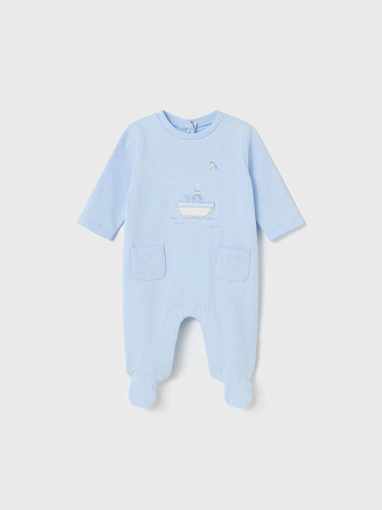 Mayoral Babystrampler Langärmliges Hellblau