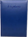 Innostat Τηλεφωνικό Ευρετήριο Δερμάτινο με Ελληνικό Αλφάβητο Μπλε 14x21cm