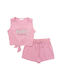 Funky Kids Set with Shorts Summer 2pcs Pink