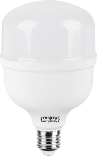 Elvhx Λάμπα LED 37W για Ντουί E27 και Σχήμα T160 Ψυχρό Λευκό 4700lm