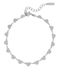 Oozoo Damentrailing Armband Kette mit Herz-Design aus Edelstahl 18cm