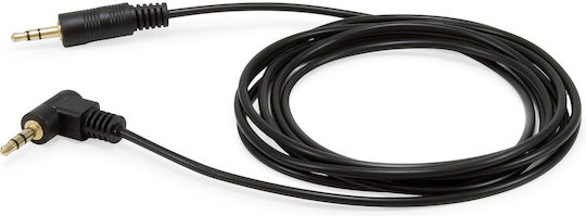Equip Audio Cable 3.5mm Male - 3.5mm Male Black 2.5m with Gold Plated Terminals