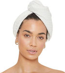 Elina Med Towel Hair Microfiber White 58x22cm.