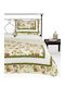 Silk Fashion Set Coverlet Single Cotton Green 160x220cm 2pcs