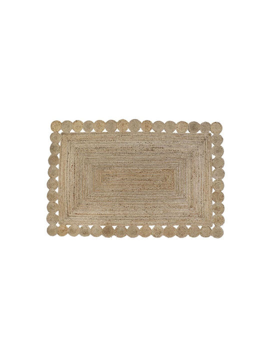 DKD Home Decor Rug Rectangular Summer from Jute Brown