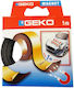 Geko Self-Adhesive Foam Double-Sided Tape Black 19mmx1m 1pcs