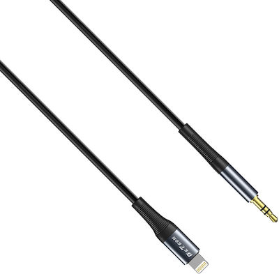 De Tech DE-42iA 3.5mm to Lightning Cable Μαύρο 1m (40257)