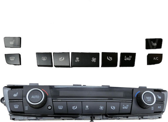 Carner Replacement Button Car Air Conditioning Switch for BMW Series 1 F20 / 3 F30 , F31 , F34 GT / 4 F32 9pc Black